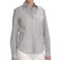 Lafayette 148 New York Shimmer Stripe Shirt - Long Sleeve (For Women) in Rain