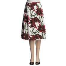 Lafayette 148 New York Stefania Skirt (For Women) in Poppy Multi - Closeouts