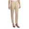 Lafayette 148 New York Stretch Sateen Pants - Slim Leg (For Women) in Stone