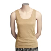 Lafayette 148 New York Tank Top - Linen (For Women) in Beige - Closeouts