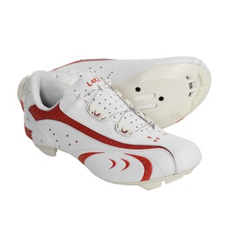 Lake Cycling CX170 Road Cycling Shoes - 3 Hole (For Women) in White/Red