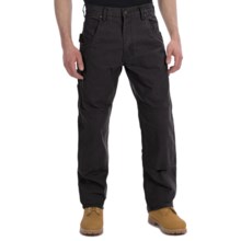 Lakin Mckey Canvas Duck Dungaree Work Pants - Relaxed Fit (For Men) in Black - Closeouts