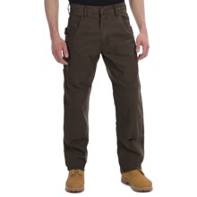 Lakin Mckey Canvas Duck Dungaree Work Pants - Relaxed Fit (For Men) in Dark Brown - Closeouts