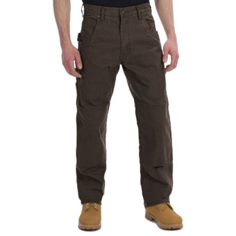 Lakin Mckey Canvas Duck Dungaree Work Pants - Relaxed Fit (For Men) in Dark Brown