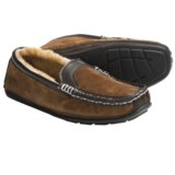 Lamo Halifax Slippers - Leather-Suede, Sheepskin Lining (For Men)