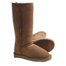 Lamo Sheepskin Classic 14” Boots - Shearling Lining (For Women) in Chestnut - Closeouts