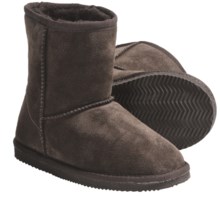 Lamo Suede Sheepskin Boots (For Youth, Boys and Girls) in Chocolate - Closeouts