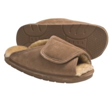 Lamo Wrap Slippers - Suede, Sheepskin-Lined (For Men) in Chestnut - Closeouts