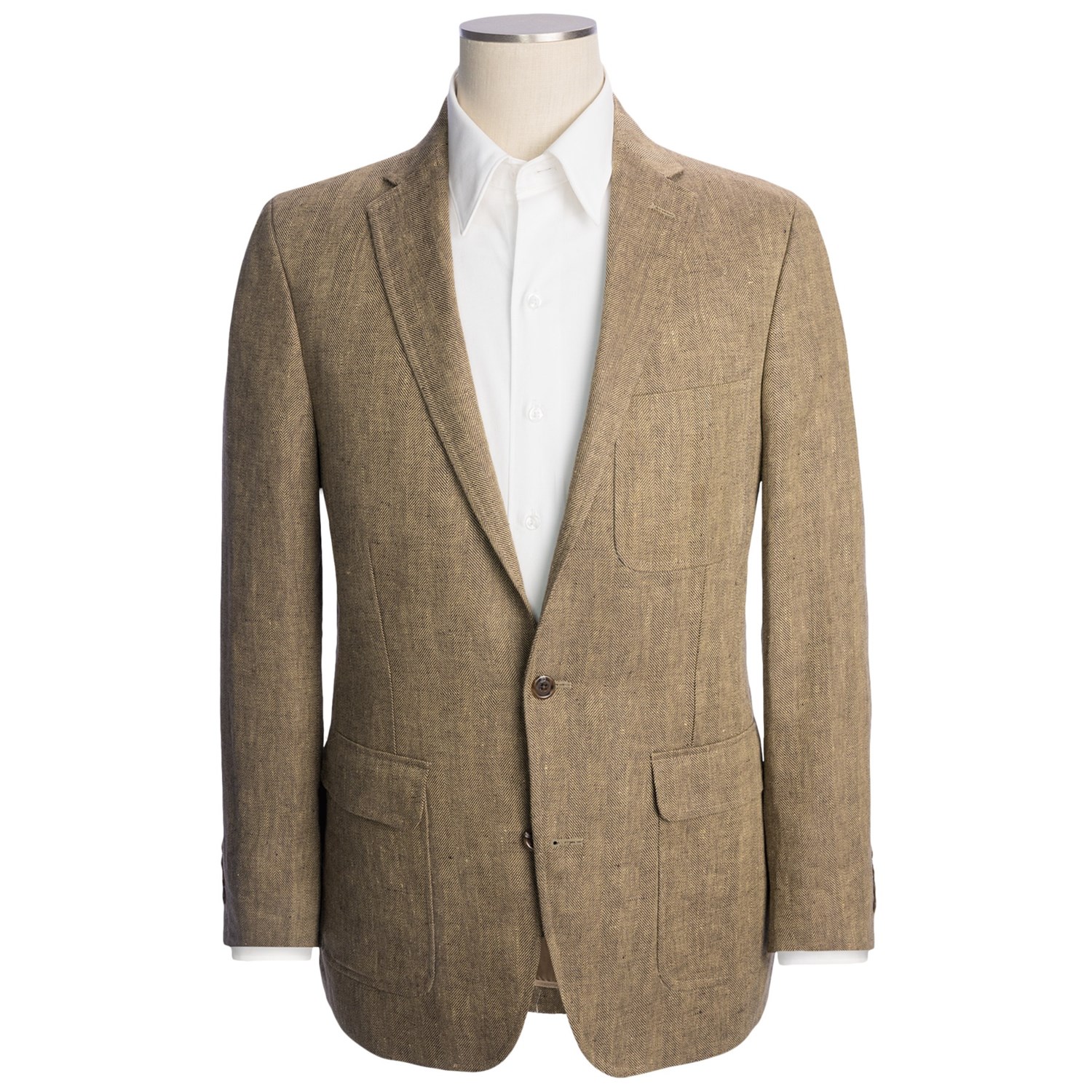 Lands’ End Tailored Pattern Sport Coat Trim Fit, Linen (For Men) in