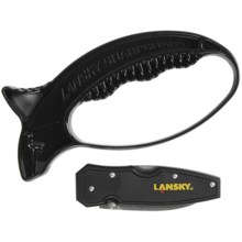 Lansky Quick Edge Knife Sharpener/Folding Pocket Knife - Combo Edge, Lockback in See Photo - Closeouts