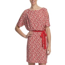 Laundry by Design Cold Shoulder Dolman Dress - Matte Jersey, Short Sleeve (For Women) in Inkblot - Closeouts
