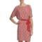 Laundry by Design Cold Shoulder Dolman Dress - Matte Jersey, Short Sleeve (For Women) in Risque Multi