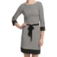 Laundry by Design Matte Jersey Skinny Stripe Dress - 3/4 Sleeve (For Women)