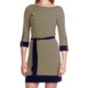 Laundry by Design Matte Jersey Skinny Stripe Dress - 3/4 Sleeve (For Women)