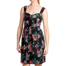 Laundry by Design Parisian Petals Dress - Cotton Sateen, Sleeveless (For Women) in Black Multi - Closeouts