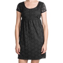 Laundry by Design Sand Dollar Lace Dress - Short Sleeve (For Women) in Black - Closeouts