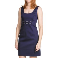 Laundry by Design Stretch Cotton Sateen Dress - Sleeveless (For Women) in Inkblot - Closeouts