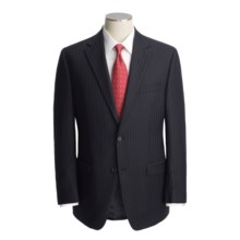 Lauren by Ralph Lauren Dark Charcoal Stripe Suit - Wool (For Men) in Dark Navy - Closeouts