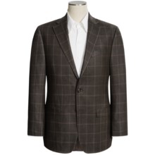 Lauren by Ralph Lauren Leland Windowpane Sport Coat - Silk-Wool (For Men) in Olive/Brown - Closeouts