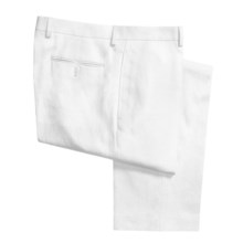 Lauren by Ralph Lauren Linen Pants - Flat Front (For Men) in White - Closeouts