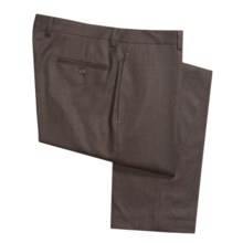 Lauren by Ralph Lauren Wool Flannel Dress Pants - Flat Front (For Men) in Light Brown - Closeouts