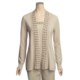 Lauren Hansen Cardigan Sweater - Linen-Cotton, Wooden Beads, Built-in Shell (For Women)