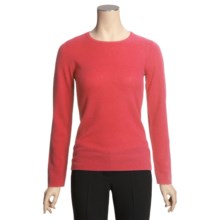 Lauren Hansen Cashmere Sweater - Seed Stitch (For Women) in Coral - Closeouts