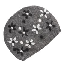 Lauren Hansen Embroidered Knit Cap (For Women) in Medium Grey - Closeouts
