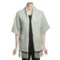 Lauren Hansen Fringed Kimono Scarf - Tape Yarn (For Women) in Eucalyptus
