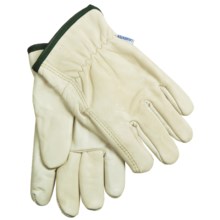 Laurentide Cowhide Work Gloves - Lined (For Men) in Cream - Closeouts