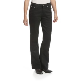 Lawman Faith Bootcut Jeans - Mid Rise, Slim Fit (For Women) in Black