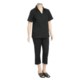 Layered Embroidered Shirt and Capri Set (For Plus Size Women)