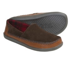 L.B. Evans Holden Suede Slippers (For Men) in Chocolate - Closeouts