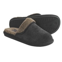 L.B. Evans Kent Slippers - Sherpa-Lined, Corduroy (For Men) in Charcoal Corduroy - Closeouts