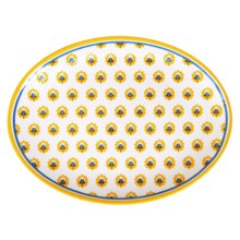 Le Cadeaux Fleur de Provence 12” Serving Platter - Melamine in Yellow - Closeouts