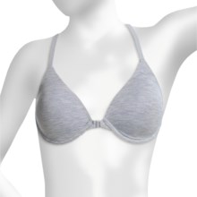 Le Mystere Heather Racerback Bra - Stretch Jersey (For Women) in Denim - Closeouts