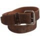 Leather Island by Bill Lavin Cracked Vintage Leather Belt (For Men)