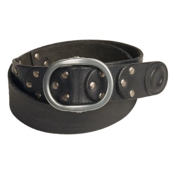 Leather Island By Bill Lavin Leather Tab Closure Belt (For Men) in Blue