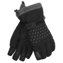 LEKI Angel S Quilted Ski Gloves - Waterproof, Insulated (For Women) in Black/Silver - Closeouts