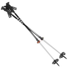 LEKI Tour Vario Speedlock Backcountry Adjustable Ski Poles - Pair in Black / Silver - Closeouts