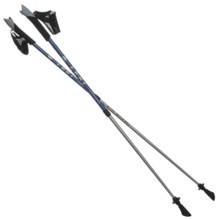 LEKI TP Nordic Walking Poles - Pair, Adjustable in Dark Blue - Closeouts