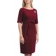 Leslie Fay Crepe Tie Waist Dress - Elbow Sleeve (For Women)