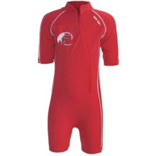 Level Six Apollo Sunsuit - UPF 50+, Elbow Sleeve (For Boys) in Bright Red - Closeouts