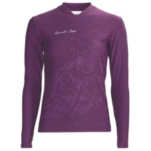 Level Six Coastal Rash Guard Shirt - UPF 50+, Loose Fit, Long Sleeve (For Women) in Violet - Closeouts