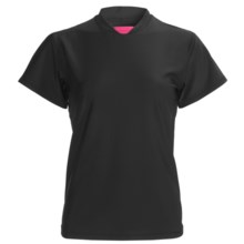 Level Six Coastal Rash Guard Shirt - UPF 50+, Loose Fit, Short Sleeve (For Women) in Black - Closeouts