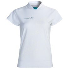 Level Six Coastal Rash Guard Shirt - UPF 50+, Loose Fit, Short Sleeve (For Women) in White - Closeouts