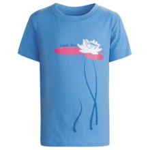 Level Six Lily Pad T-Shirt - Organic Cotton, Short Sleeve (For Girls) in Blue Glacier - Closeouts