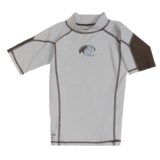 Level Six Slater Rash Guard Shirt - UPF 50+, Short Sleeve (For Boys)