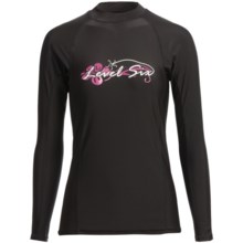 Level Six Venus Rash Guard Shirt - UPF 50+, Long Sleeve (For Women) in Black 2010 - Closeouts