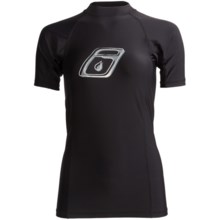 Level Six Venus Rash Guard Shirt - UPF 50+, Short Sleeve (For Women) in Black - Closeouts